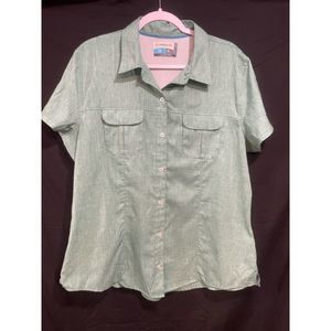 Magellan XXL Classic Fit Seafoam Green Fishing Shirt Shirt Sleeve